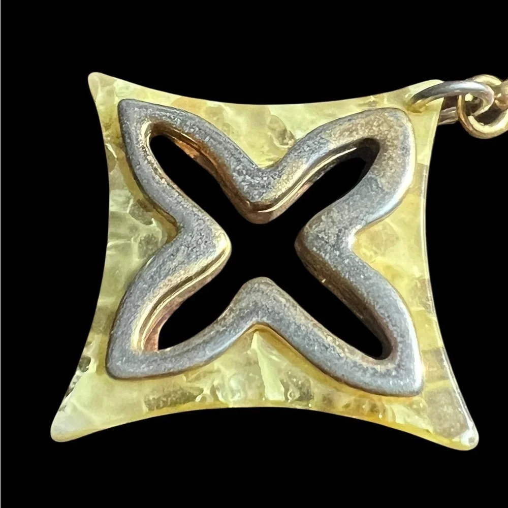 Louis Vuitton Gold, Pink, and White Key Holder/bag charm